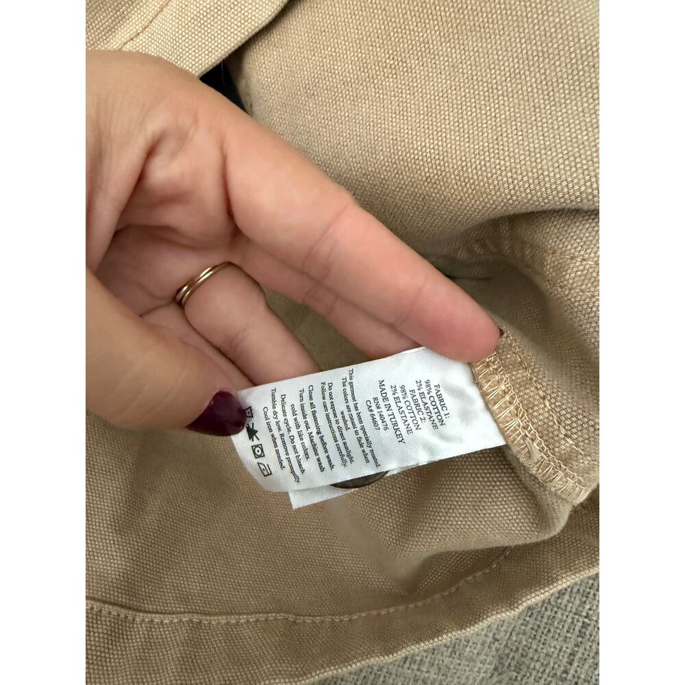 Faherty sunwashed barn coat in sandy khaki - Picture 6 of 9